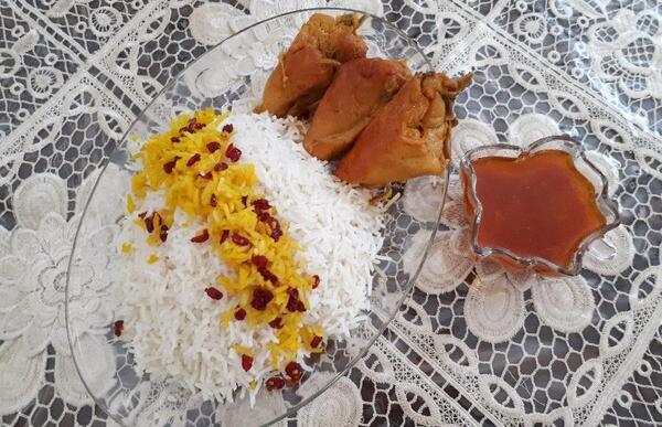 عکس زرشک پلو ساده