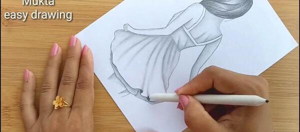 عکس نقاشی دخترانه آسان باشد