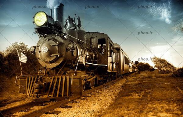 عکس قطار در حال حرکت