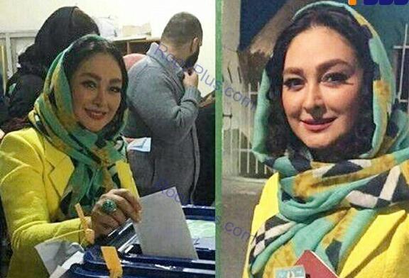 عکس رئیسی پای صندوق رای