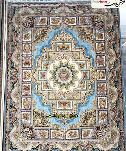عکس فرش حوض آبی