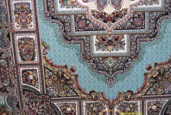 عکس فرش حوض آبی