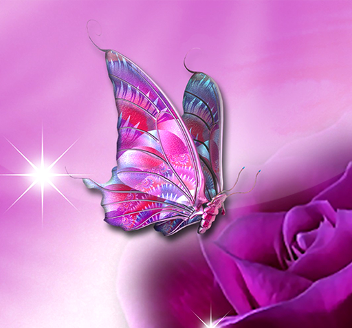 عکس صفحه گوشی پروانه