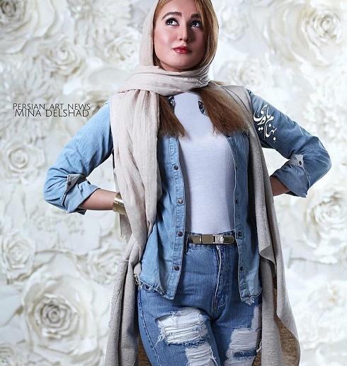عکس مینا حیدری و برادرش