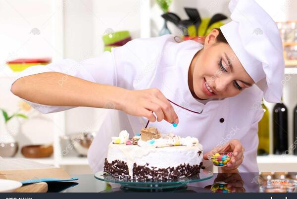 عکس کیک درحال پختن