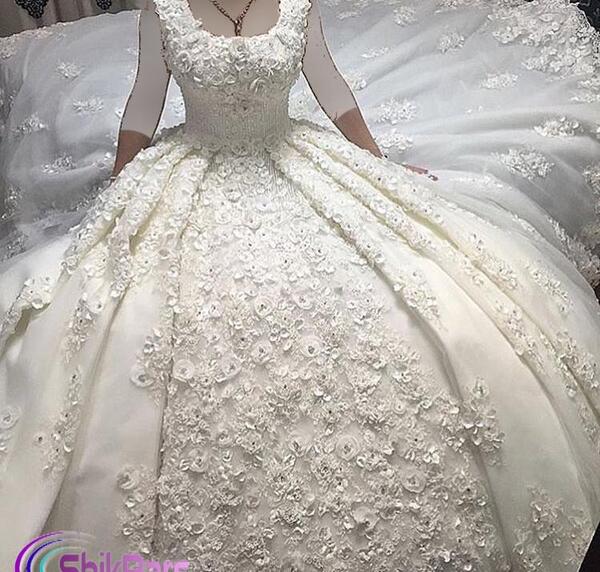 عکس لباس عروس مدل پرنسسی
