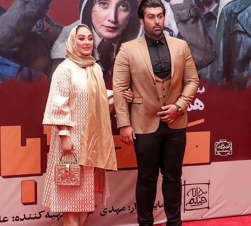 عکس الهام حمیدی و همسرش و پسرش