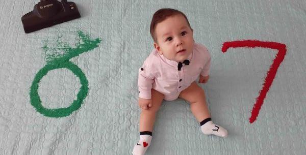 عکس هفتمین ماهگرد نوزاد