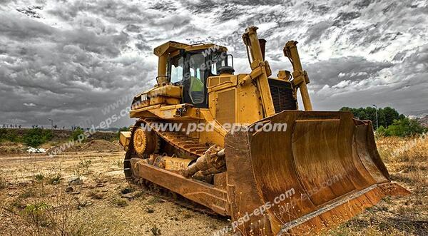 عکس لودر خاک بر سر