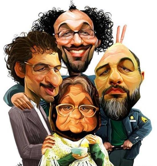 عکس استیکر رضا عطاران