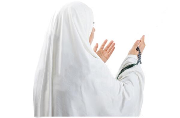 عکس نقاشی دختر در حال قنوت