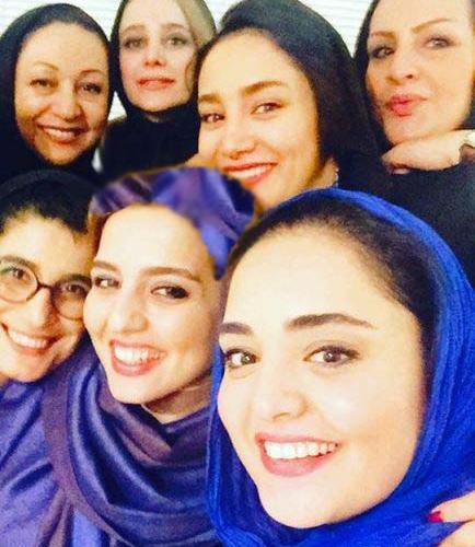 عکس الناز حبیبی در کنار بهاره افشاری