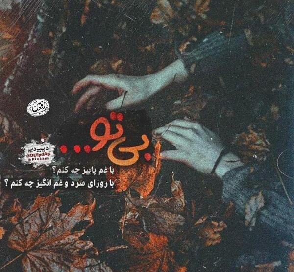 عکس نوشته پاییز سرد
