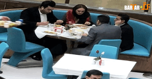 عکس لو رفته الهام حمیدی و همسرش