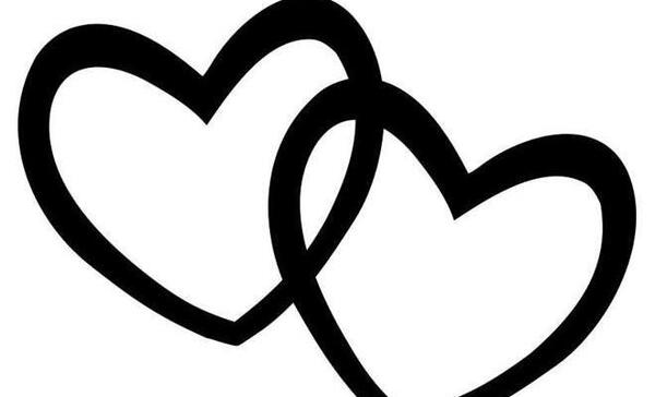 عکس عاشقانه قلب سیاه و سفید