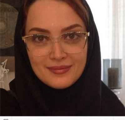 عکس بهنوش طباطبایی با عینک