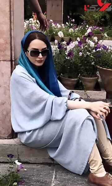عکس بهنوش طباطبایی با عینک