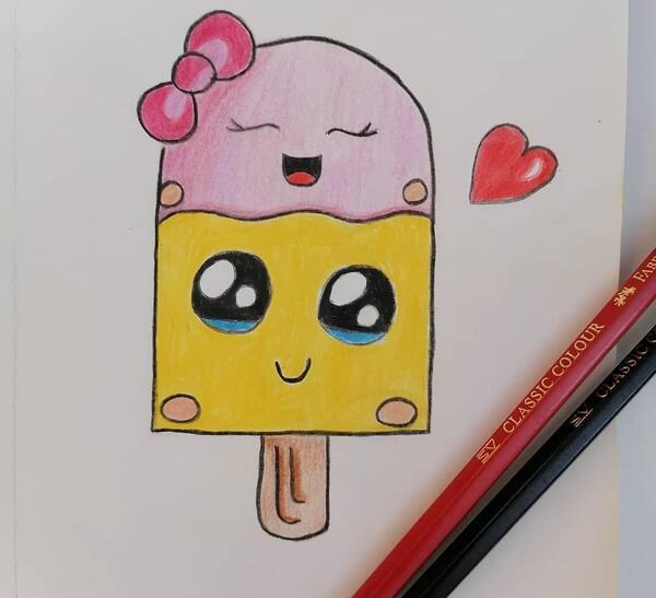 عکس نقاشی بستنی