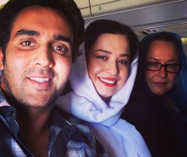 عکس پوریا پورسرخ و زن و بچه اش