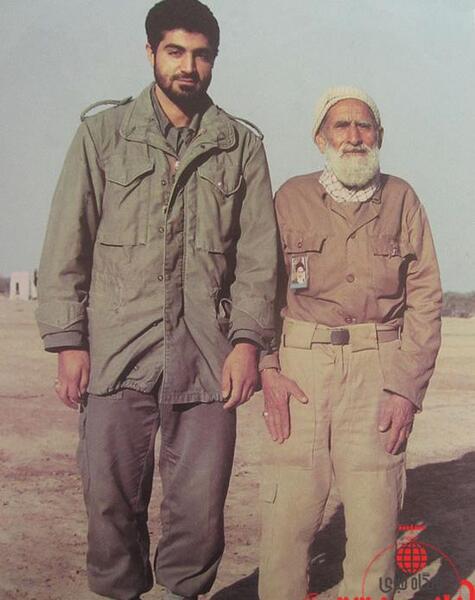 عکس حاج قاسم سلیمانی پدرش