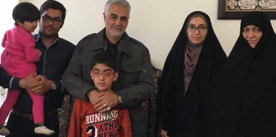 عکس حاج قاسم سلیمانی پدرش