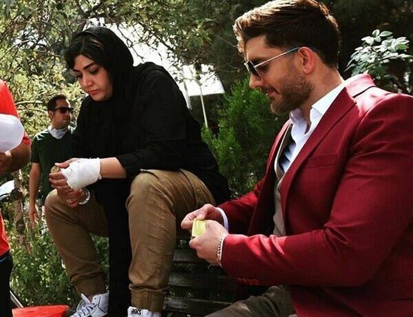 عکس لو رفته باران کوثری و فرزاد فرزین