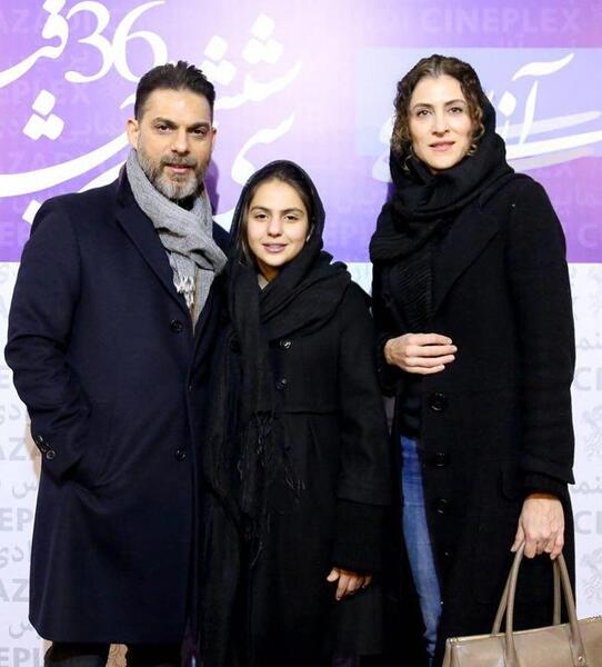 عکس پیمان معادی وهمسرش وفرزندانش