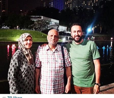 عکس پدر و مادر حسین یاری