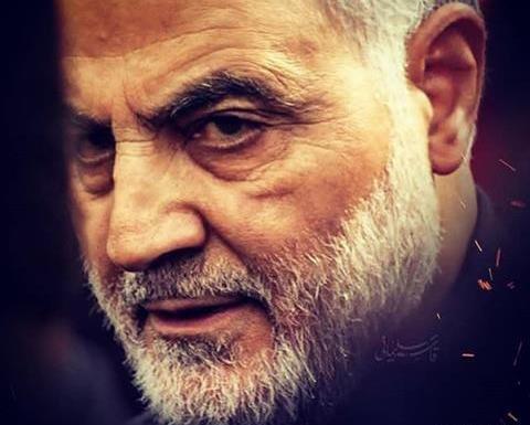 عکس سردار سلیمانی زمینه سفید