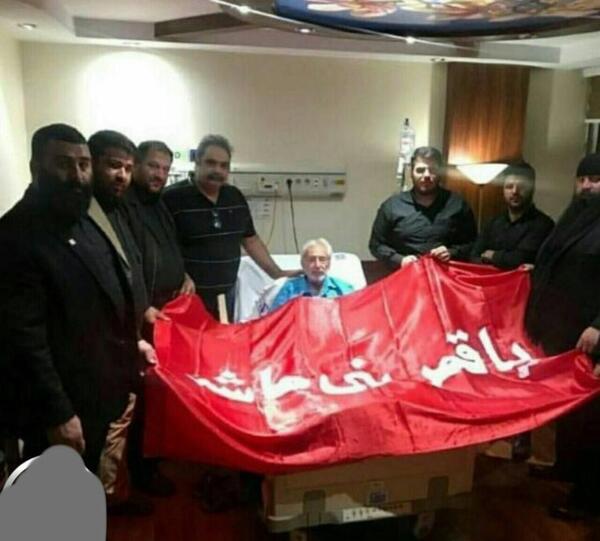 عکس جمشید مشایخی در بیمارستان