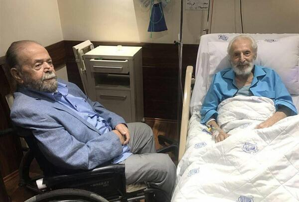 عکس جمشید مشایخی در بیمارستان