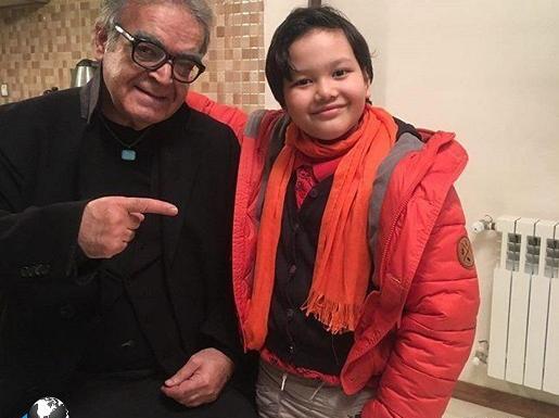 عکس حمید لولایی و همسر و فرزندش