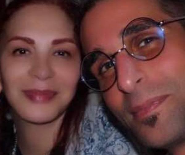 عکس افسانه بایگان با همسرش