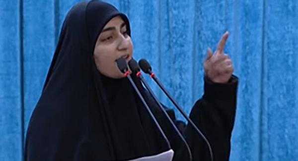 عکس دختر حاج قاسم سلیمانی زینب