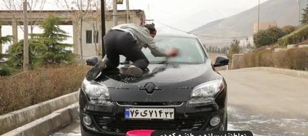 عکس از ماشین پژمان جمشیدی