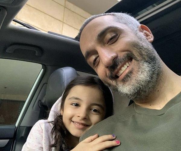 عکس امیر مهدی ژوله به همراه همسرش