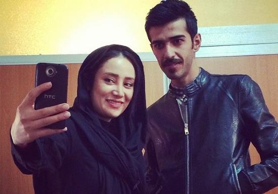 عکس بهاره افشار و همسرش