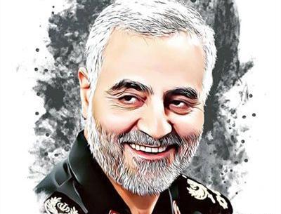 عکس چهره حاج قاسم سلیمانی