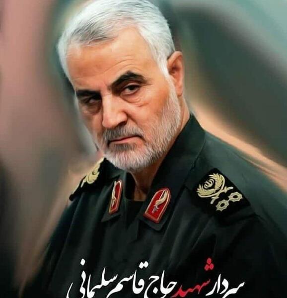 عکس چهره حاج قاسم سلیمانی