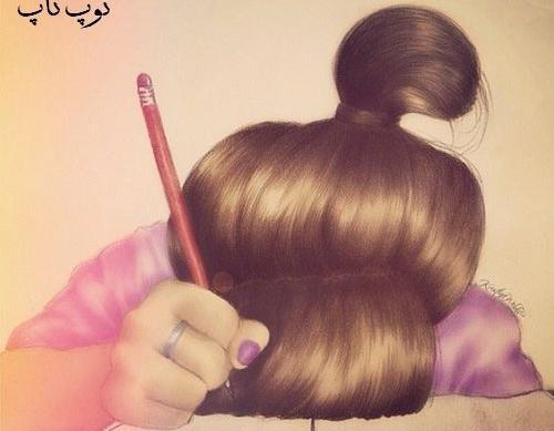 عکس نقاشی دخترانه برای مدرسه