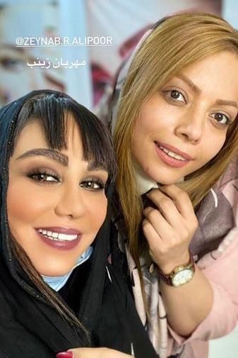 عکس ارایش غلیظ بهنوش بختیاری