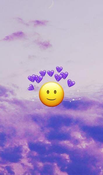 عکس قلب شکسته بنفش