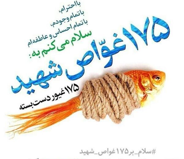 عکس شهید غواص دست بسته