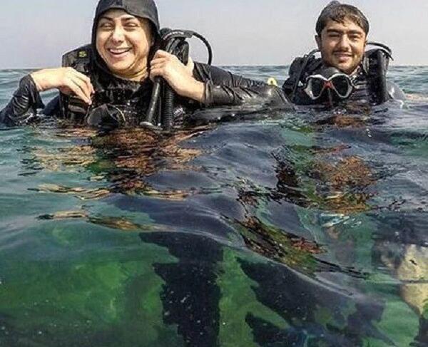 عکس لو رفته از ترانه علیدوستی با لباس شنا