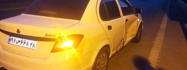 عکس ساینا تصادف