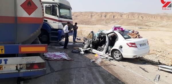 عکس ساینا تصادف