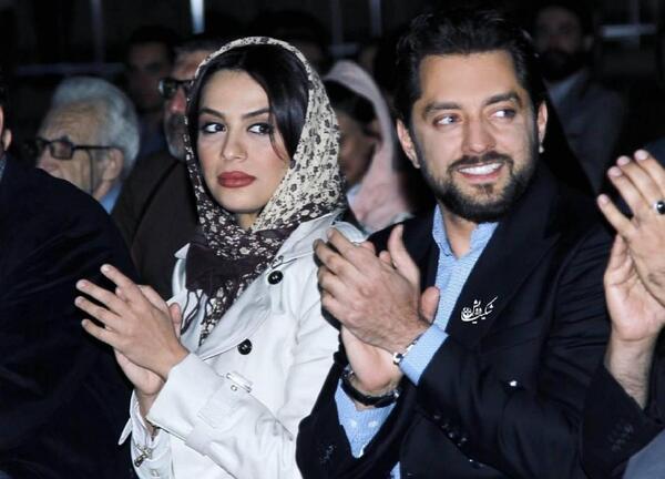 عکس جدید بهرام رادان و همسرش