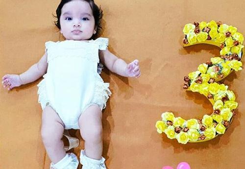 عکس ماهگرد نوزاد سه ماهه