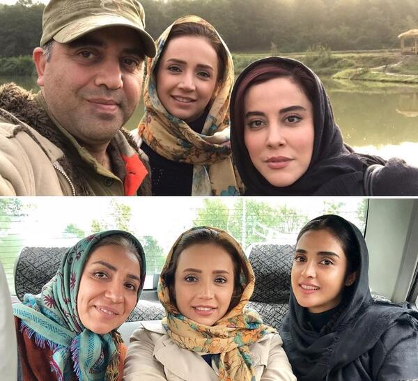 عکس آشا محرابی با همسر و فرزندش
