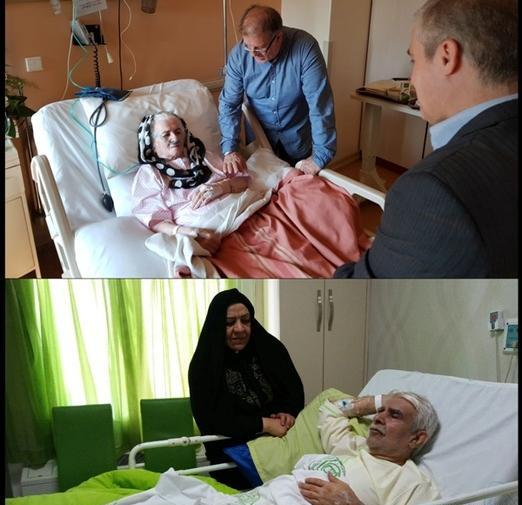 عکس ملکه رنجبر در بیمارستان